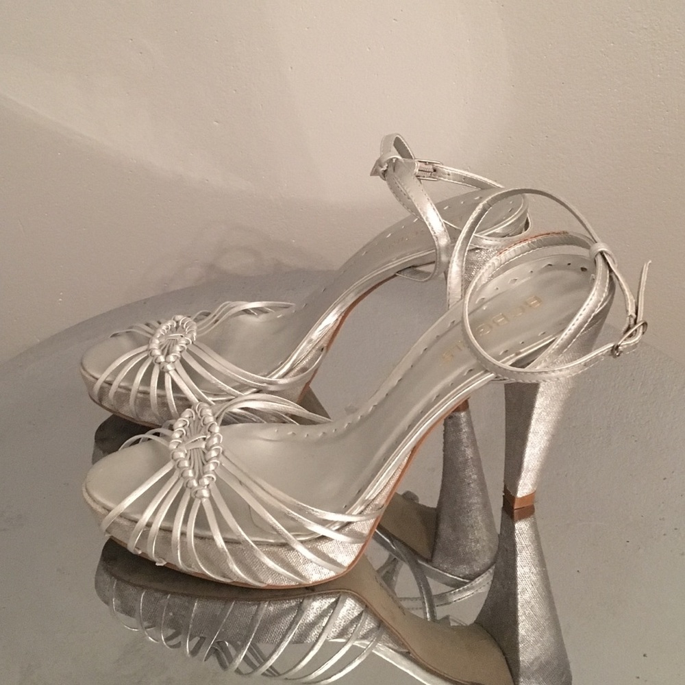 BCBGirls Silver Sandals 6.5